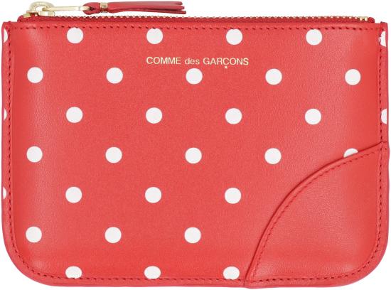  꼼데가르송 클래식 레더 라인 파우치 SA8100PD2 red - COMME DES GARCONS