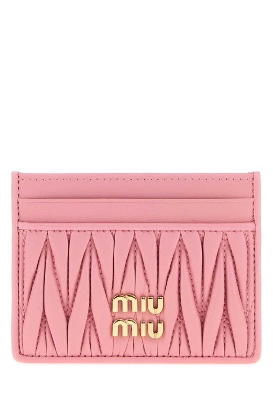 26FW 미우미우 마테라쎄 카드 나파레더 카드홀더 5MC076AFPP F0028 PINK PURPLE