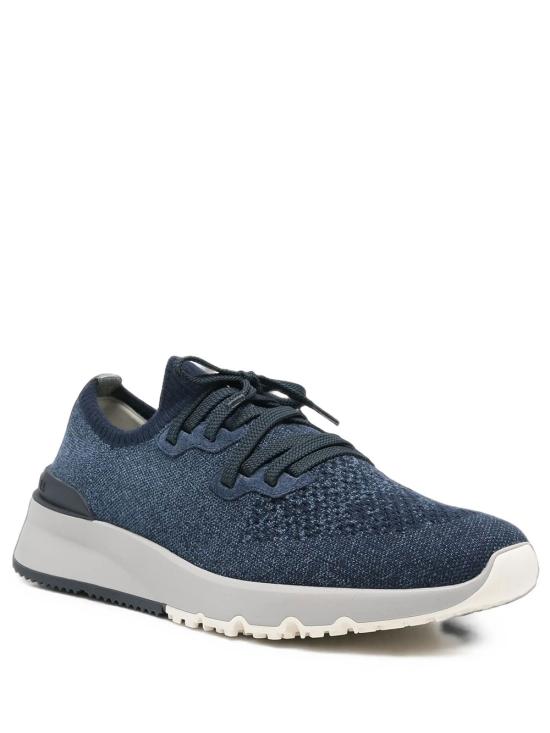 26FW 브루넬로 쿠치넬리 스니커즈 MZUKIS0250 CBJ51 BLUE - BRUNELLO CUCINELLI