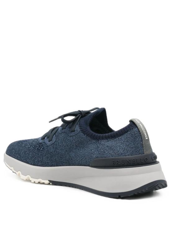 26FW 브루넬로 쿠치넬리 스니커즈 MZUKIS0250 CBJ51 BLUE - BRUNELLO CUCINELLI