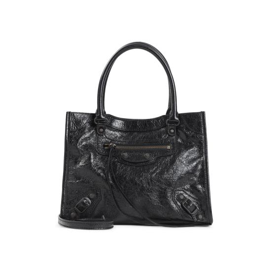 26FW 발렌시아가 르 시티 토트백 미니 8753662ABEK 1000 BLACK