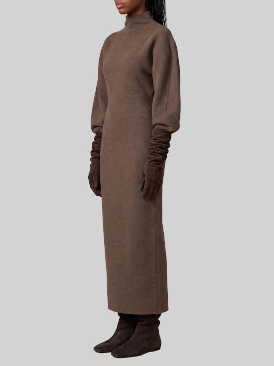 26FW 막스마라 미디 원피스 2621626013600273F 002 BROWN - MAX MARA