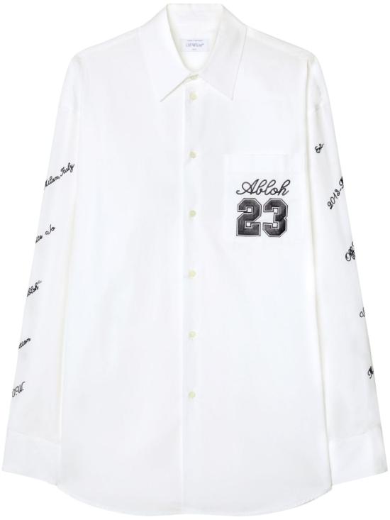  오프화이트 셔츠 OMGE004S24FAB0020110 WHITE