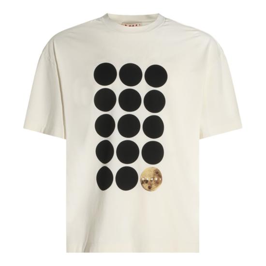 26FW 마르니 반팔 티셔츠 HUJY0001GPUSCZ46PRW09 Neutrals