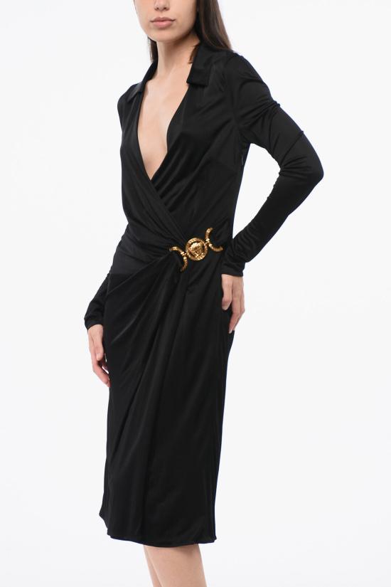  베르사체 롱 원피스 1016412 1A10183 1B000 Black - VERSACE