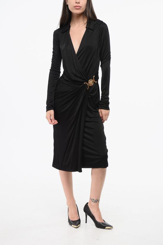  베르사체 롱 원피스 1016412 1A10183 1B000 Black