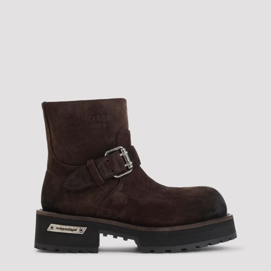 26FW 발렌시아가 부츠 873435 WCB43 2981 ESPRESSO SILVER