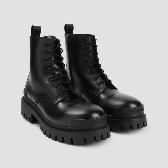 26FW 발렌시아가 스트라이크 집 레더 부츠 844967 WA960 1000 BLACK - BALENCIAGA