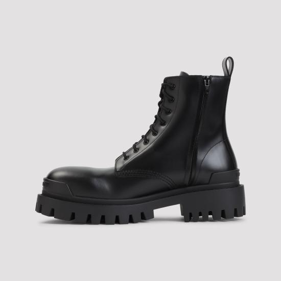 26FW 발렌시아가 스트라이크 집 레더 부츠 844967 WA960 1000 BLACK - BALENCIAGA