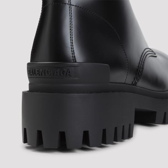 26FW 발렌시아가 스트라이크 집 레더 부츠 844967 WA960 1000 BLACK - BALENCIAGA