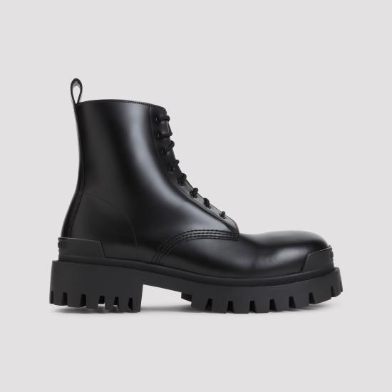 26FW 발렌시아가 스트라이크 집 레더 부츠 844967 WA960 1000 BLACK - BALENCIAGA