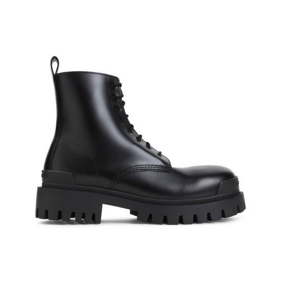 26FW 발렌시아가 스트라이크 집 레더 부츠 844967 WA960 1000 BLACK - BALENCIAGA