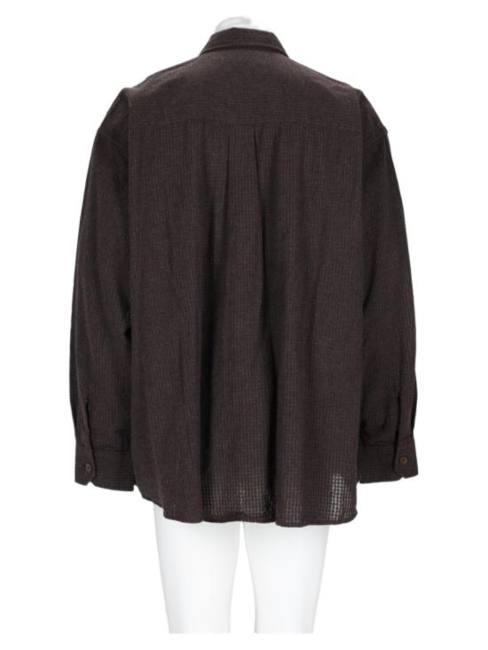 26FW 아워레가시 셔츠 M4262BTC TRUFFLECHECKGRIDCLOTH Black - OUR LEGACY