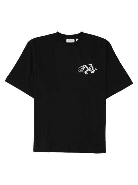 26FW 오프화이트 반팔 티셔츠 44MAA120 F26J00J001 Black
