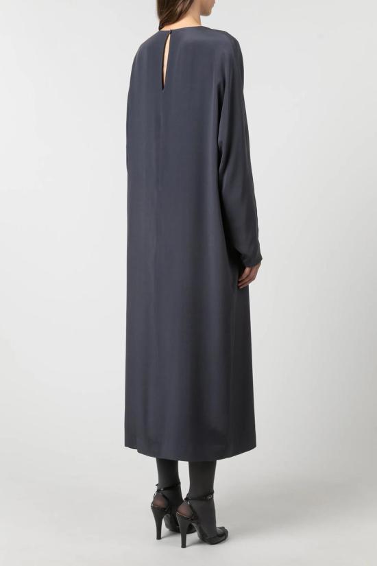  INDRESS 원피스 인드레스 아서 오가닉 실크 긴팔 드레스 슬레이트 - OTHER BRANDS
