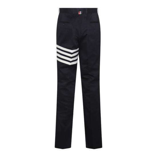 26FW 톰브라운 코튼 트윌 4바 치노 팬츠 MTU245A03788415 Black - THOM BROWNE