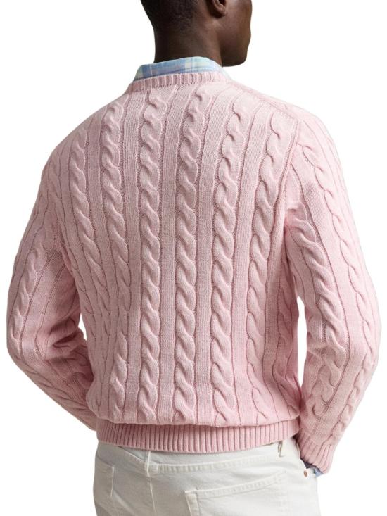 26FW 폴로 랄프로렌 로고 자수 케이블 니트 스웨터 710775885543 Neutrals - POLO RALPH LAUREN