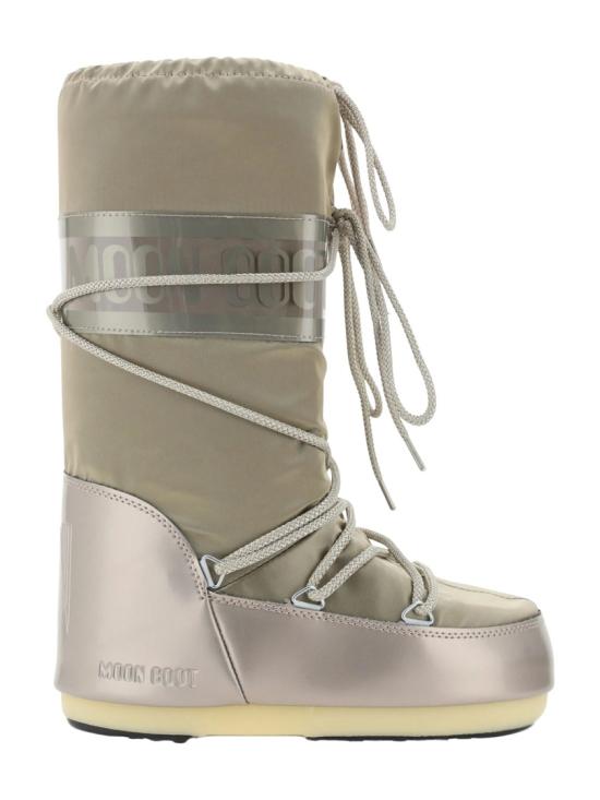 26FW 문부츠 아이콘 글랜스 플래티넘 새틴 부츠 80D1401680B003 Neutrals