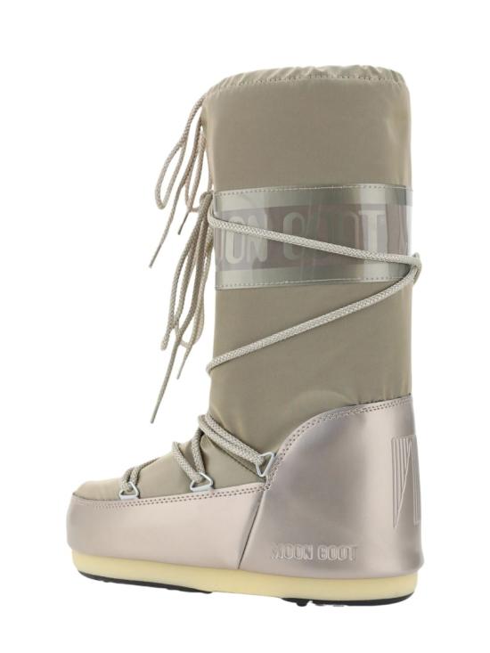 26FW 문부츠 아이콘 글랜스 플래티넘 새틴 부츠 80D1401680B003 Neutrals - MOON BOOT
