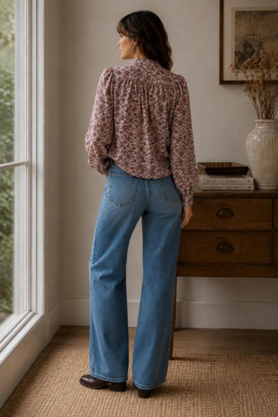  알릭스 오브 보헤미아 블라우스 Alix Of Bohemia Annabel Horizon Kilim 셔츠 미색 - ALIX OF BOHEMIA