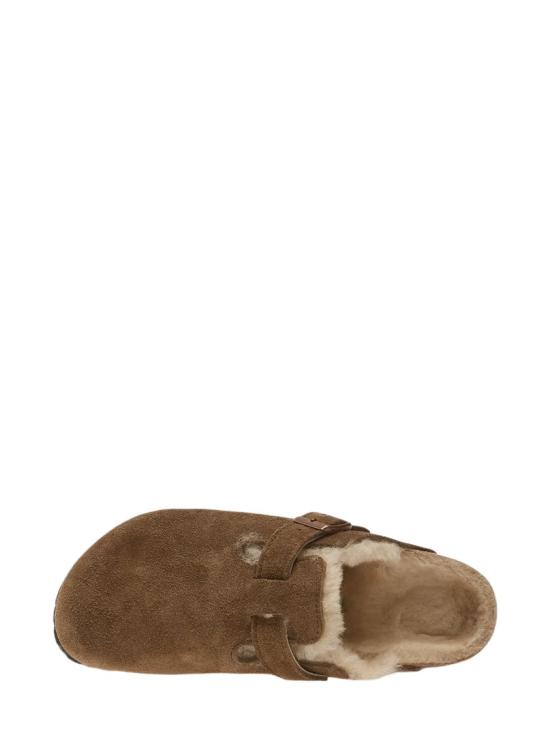 26FW 버켄스탁 보스턴 시어링 스웨이드 뮬 1032432DARKTEA Brown - BIRKENSTOCK