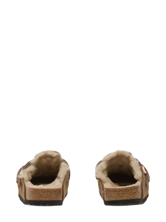 26FW 버켄스탁 보스턴 시어링 스웨이드 뮬 1032432DARKTEA Brown - BIRKENSTOCK