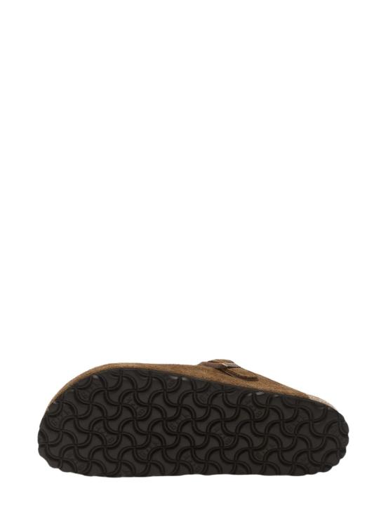 26FW 버켄스탁 보스턴 시어링 스웨이드 뮬 1032432DARKTEA Brown - BIRKENSTOCK