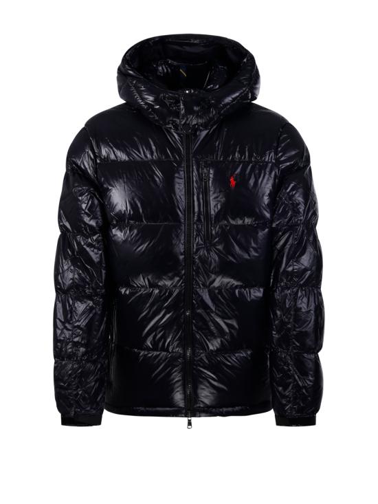 26FW 랄프 로렌 포니 로고 후디드 패딩 710968281001 POLO BLACK GLOSSY