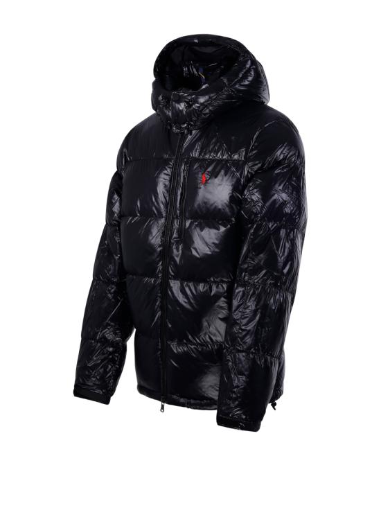 26FW 랄프 로렌 포니 로고 후디드 패딩 710968281001 POLO BLACK GLOSSY - RALPH LAUREN