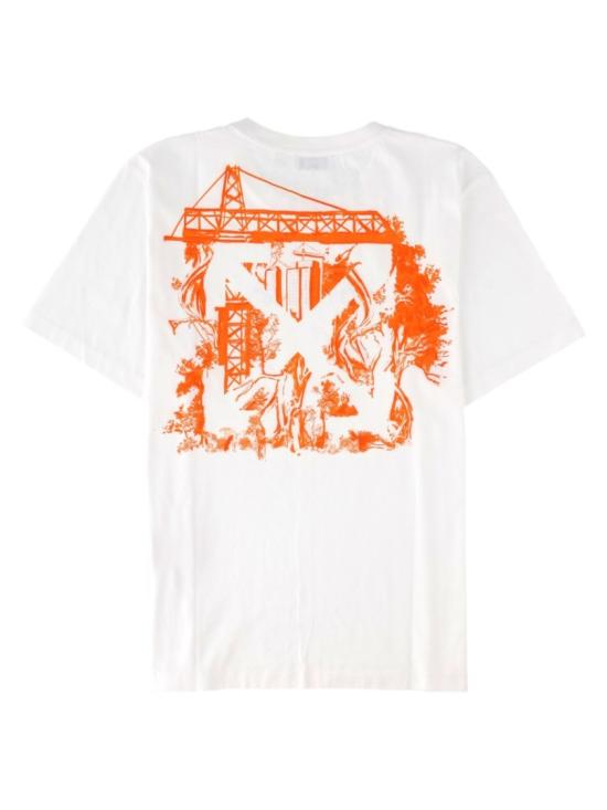 26FW 오프화이트 반팔 티셔츠 44MAA16M F26J00D100 White - OFF WHITE