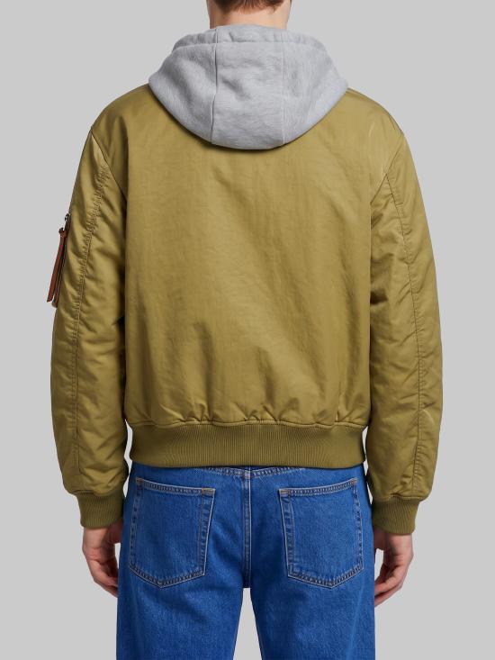 26FW 로에베 테크니컬 후드 봄버 자켓 테크니컬 후드 봄버 자켓 H526Y02WEJ GREEN - LOEWE