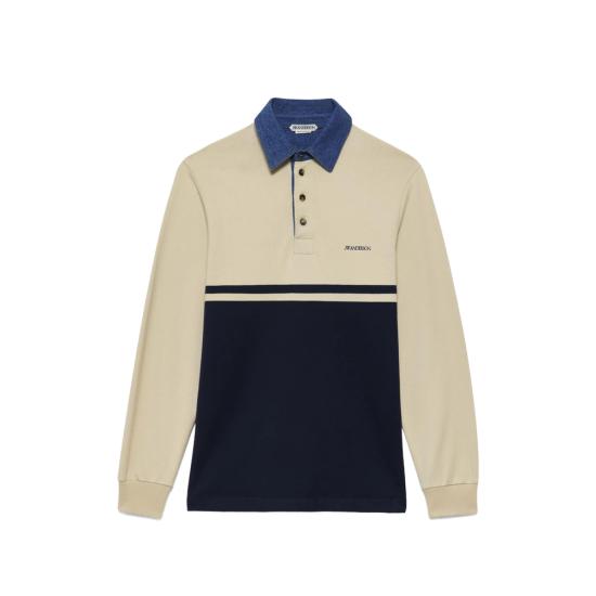 26FW JW앤더슨 폴로 티셔츠 JO0298 PG1938 027 WHITE BLUE