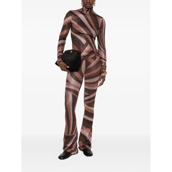 26FW 푸찌 플레어 팬츠 6URT90 6U867 011 BROWN PINK - PUCCI