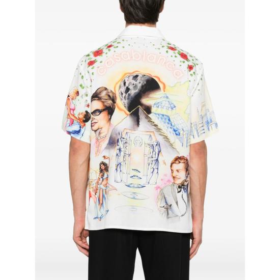 26FW 카사블랑카 셔츠 AW26 SH 003 04 AREGY WHITE - CASABLANCA