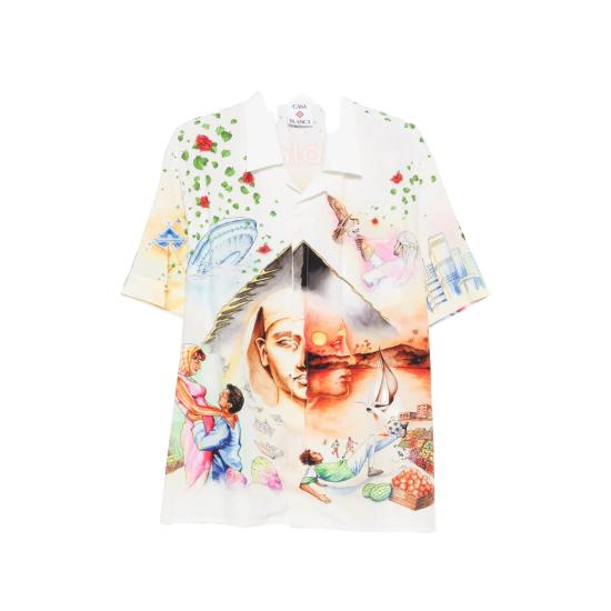 26FW 카사블랑카 셔츠 AW26 SH 003 04 AREGY WHITE