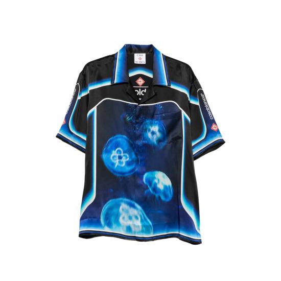 26FW 카사블랑카 셔츠 AW26 SH 003 05 MEDUS BLUE