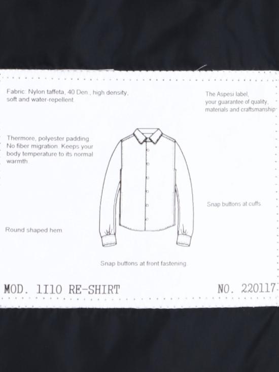 26FW 아스페시 셔츠 1I10 796196241 Black - ASPESI