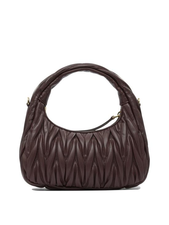 26FW 미우미우 완더 마테라쎄 나파 레더 호보 백 5BC125AN88F0007 V OOY Bordeaux - MIU MIU