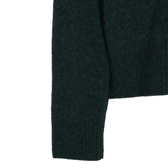 26FW 아미 빅 하트 로고 알파카 니트 가디건 UKC365KN0135A279 Green - AMI