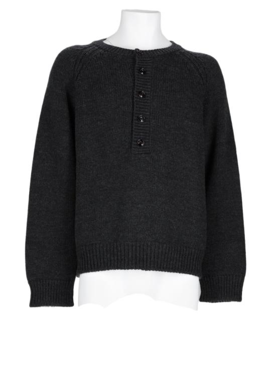26FW 아워레가시 쇼어 헨리 메리노 울 니트 쇼어 헨리 메리노 울 니트 M4263SC CHARCOALDRYMERINOWOOL Black