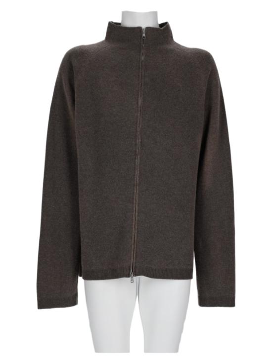 26FW 아워레가시 라인 집 가디건 라인 집 가디건 M4263LM MUDSPRAYDYECHERUBWOOL Black