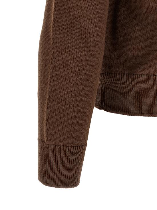 26FW 몽클레어 패딩 울 집업 가디건 L20919B00003M1131262 Brown - MONCLER