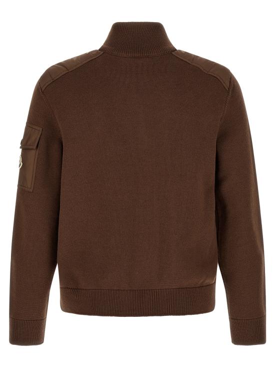 26FW 몽클레어 패딩 울 집업 가디건 L20919B00003M1131262 Brown - MONCLER
