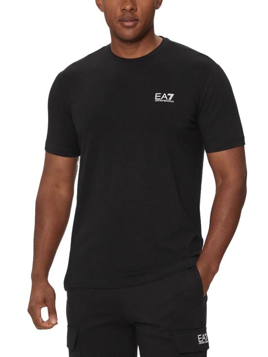 26FW 엠포리오 아르마니 반팔 티셔츠 8NPT26 PJVQZ 1200 BLACK - EMPORIO ARMANI