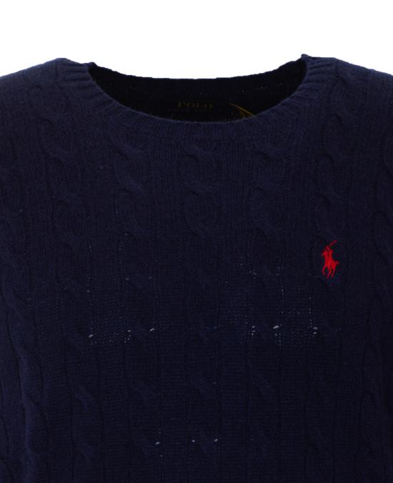26FW 폴로 랄프로렌 케이블 니트 스웨터 710876762002 HUNTER NAVY BLUE - POLO RALPH LAUREN