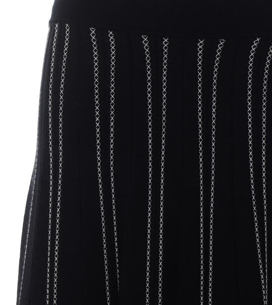 26FW 엘리자베타프랜치 미디 스커트 GK11Q67E2 685 BLACK - ELISABETTA FRANCHI
