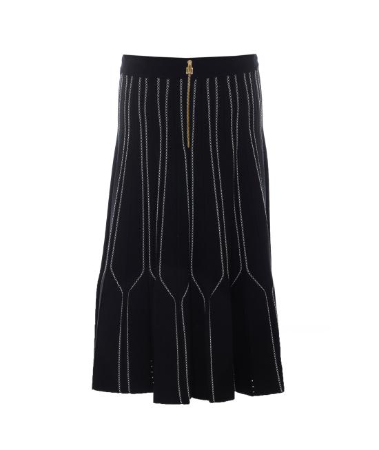 26FW 엘리자베타프랜치 미디 스커트 GK11Q67E2 685 BLACK - ELISABETTA FRANCHI