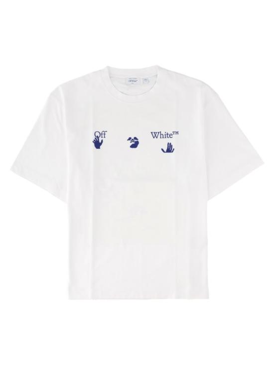 26FW 오프화이트 반팔 티셔츠 44MAA120 F26J018100 White
