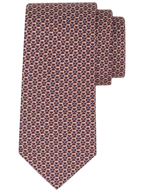 26FW 살바토레 페라가모 넥타이 351446 0794596 PURPLE PATTERNED MEDIUM - SALVATORE FERRAGAMO