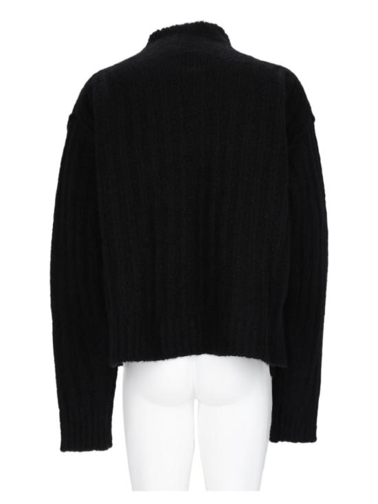 26FW 릭 오웬스 니트웨어 RR02F4678 RIBWSE09 Black - RICK OWENS